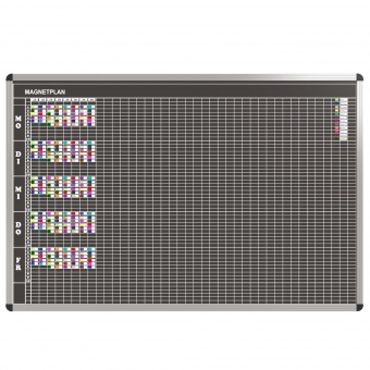 Klassen-Plantafel, 10 Stunden Mo-Fr, für 40 Klassen, 103x177 cm, Klassen-Plantafel, 10 Stunden Mo-Fr, für 40 Klassen, 103x177 cm,
